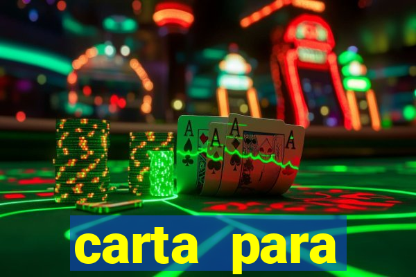 carta para encontrista homem
